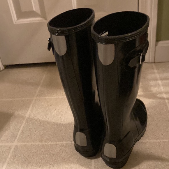 Hunter boots black with Hunter socks mint condition - Picture 6 of 10